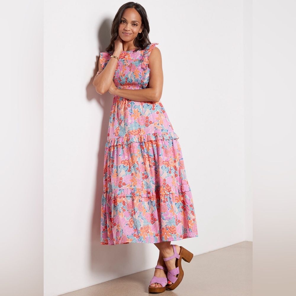 Banjanan Iris Floral Maxi Dress in Dawn, NWT, Size L - Picture 4 of 14
